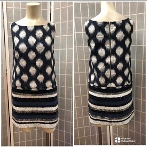 Sachin Babi,women,Dress Formal,black white,sequin,sz2 ,Made india,.!